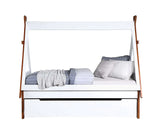 Loreen Oak & White Finish Twin Bed Model BD01287T By ACME Furniture